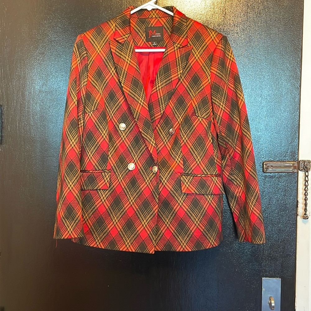 John Meyer plaid blazer